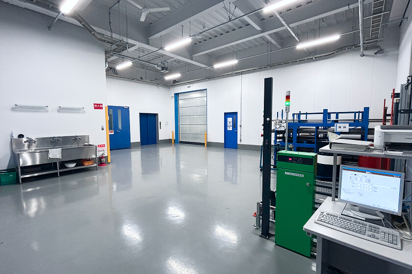 Inspection and transport area at FACTORY R