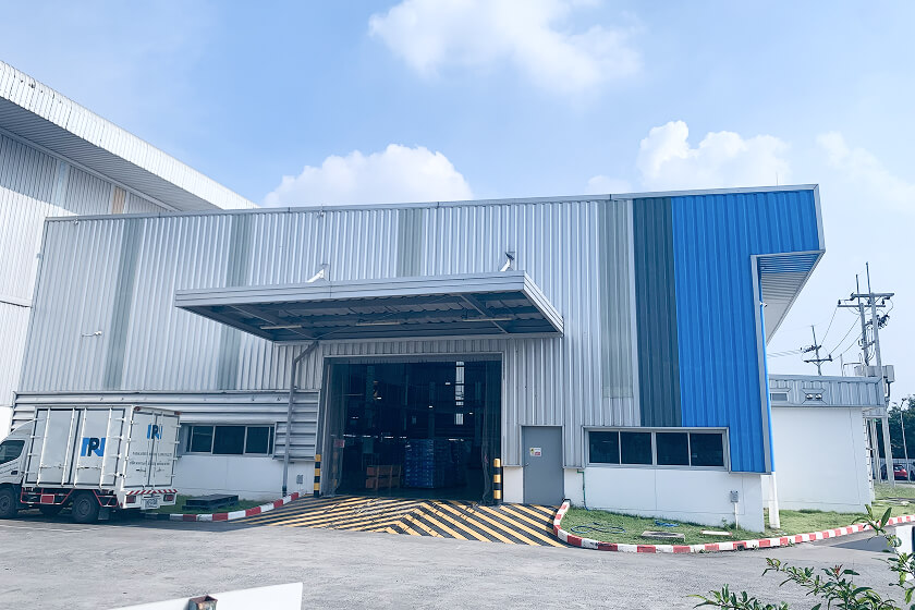 Loading dock and truck at the Thailand factory