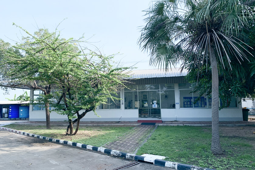 Exterior of a separate building at the Thailand factory